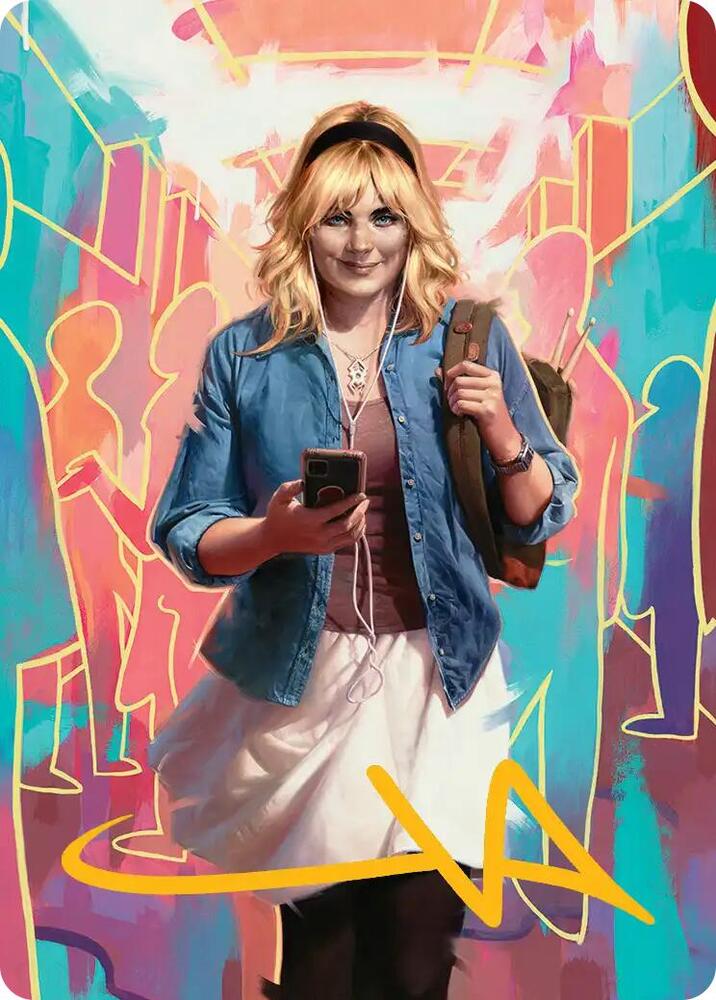 Gwen Stacy Art Card Gold Stamped Signature 13 54 13 (Art Series: Marvel's Spider-Man)  | Good Games Adelaide SA