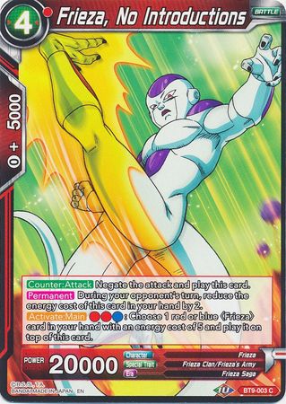 Frieza, No Introductions [BT9-003] | Good Games Adelaide SA