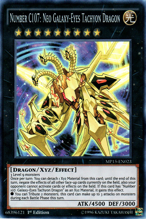 Number C107: Neo Galaxy-Eyes Tachyon Dragon [MP15-EN023] Super Rare | Good Games Adelaide SA