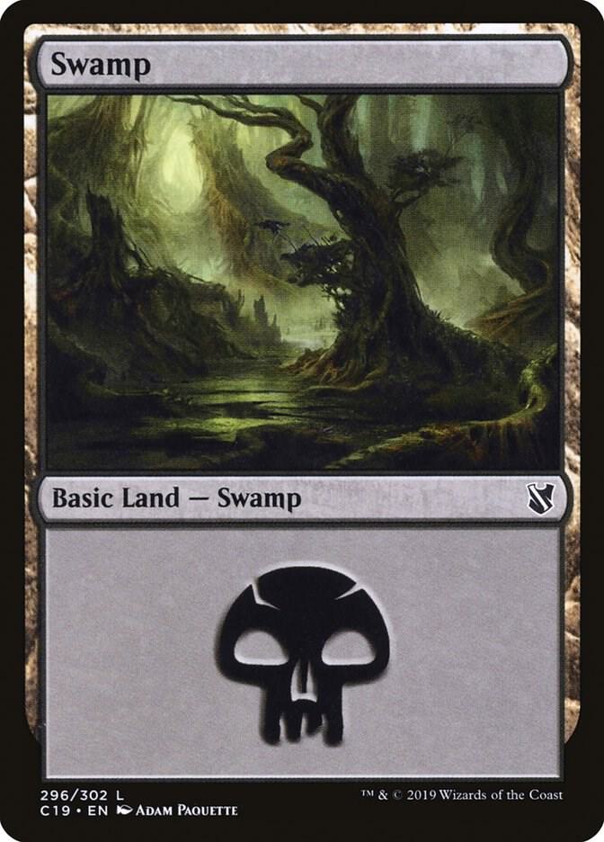 Swamp 296 (Commander 2019)  | Good Games Adelaide SA