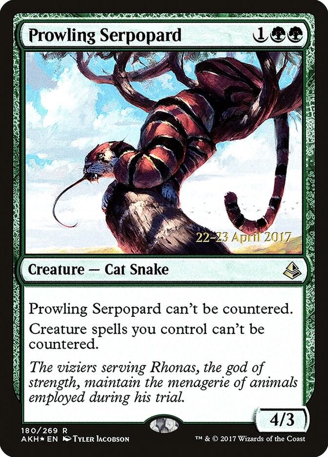 Prowling Serpopard 180 (Prerelease Cards)  - Foil | Good Games Adelaide SA