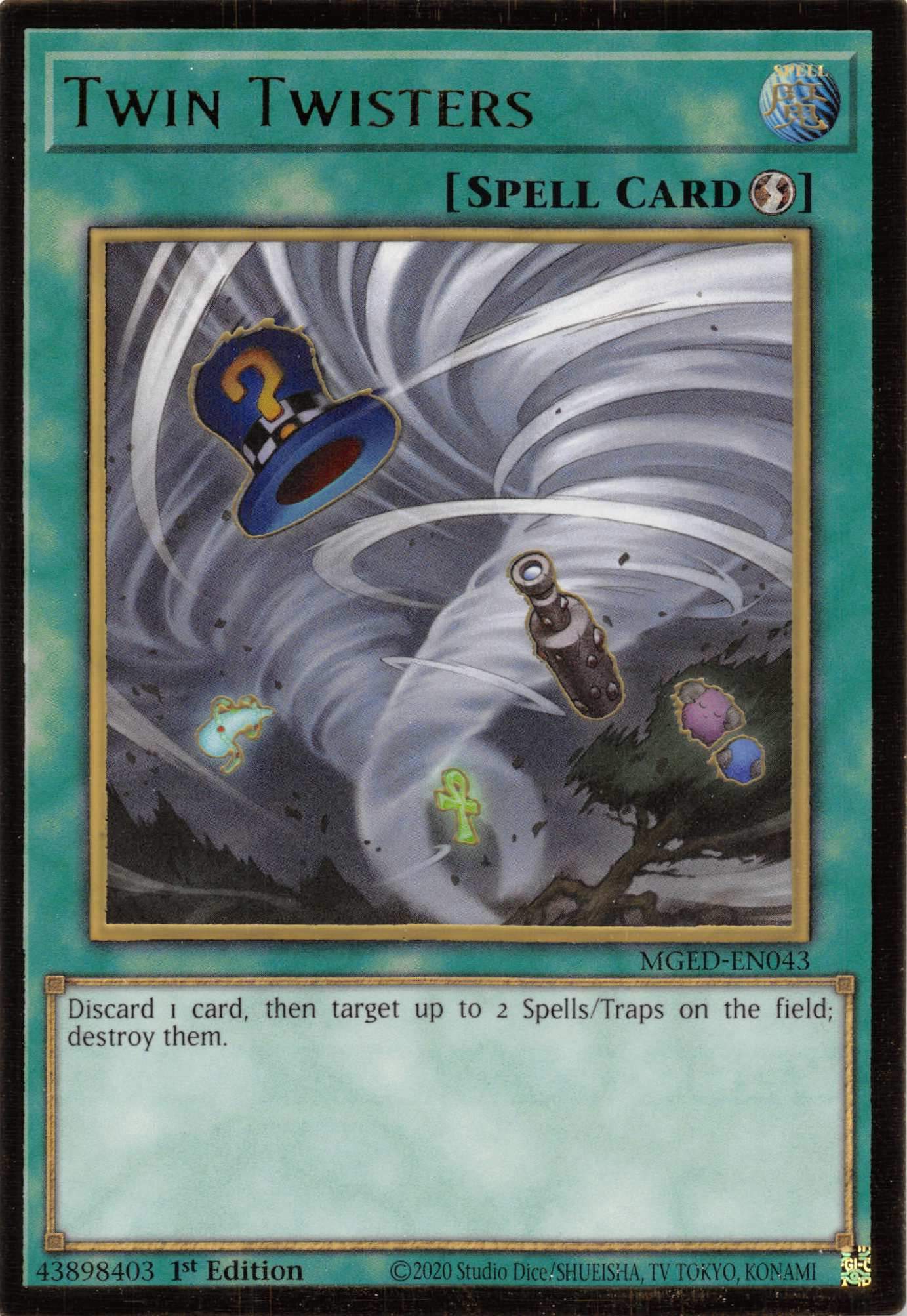 Twin Twisters [MGED-EN043] Gold Rare | Good Games Adelaide SA