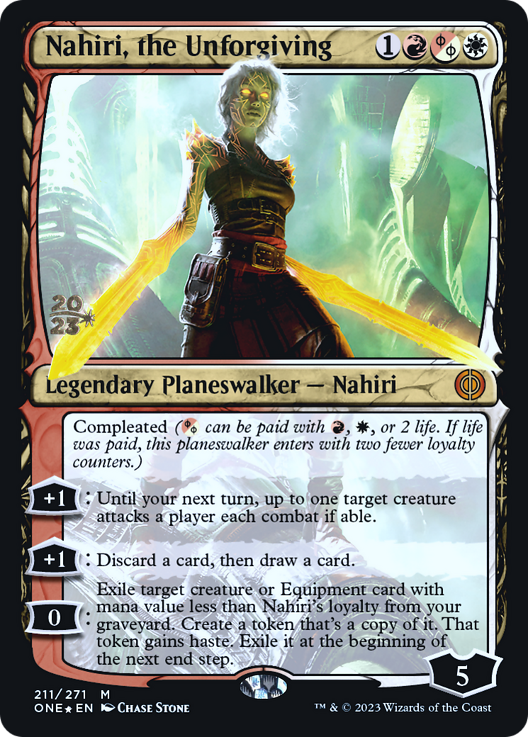 Nahiri, the Unforgiving [Phyrexia: All Will Be One Prerelease Promos] | Good Games Adelaide SA