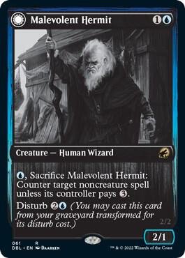 Malevolent Hermit 61 (Innistrad: Double Feature)  | Good Games Adelaide SA