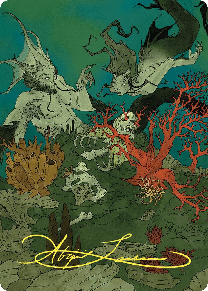 Curiosity Art Card Gold Stamped Signature 65 (Art Series: Wilds of Eldraine)  | Good Games Adelaide SA