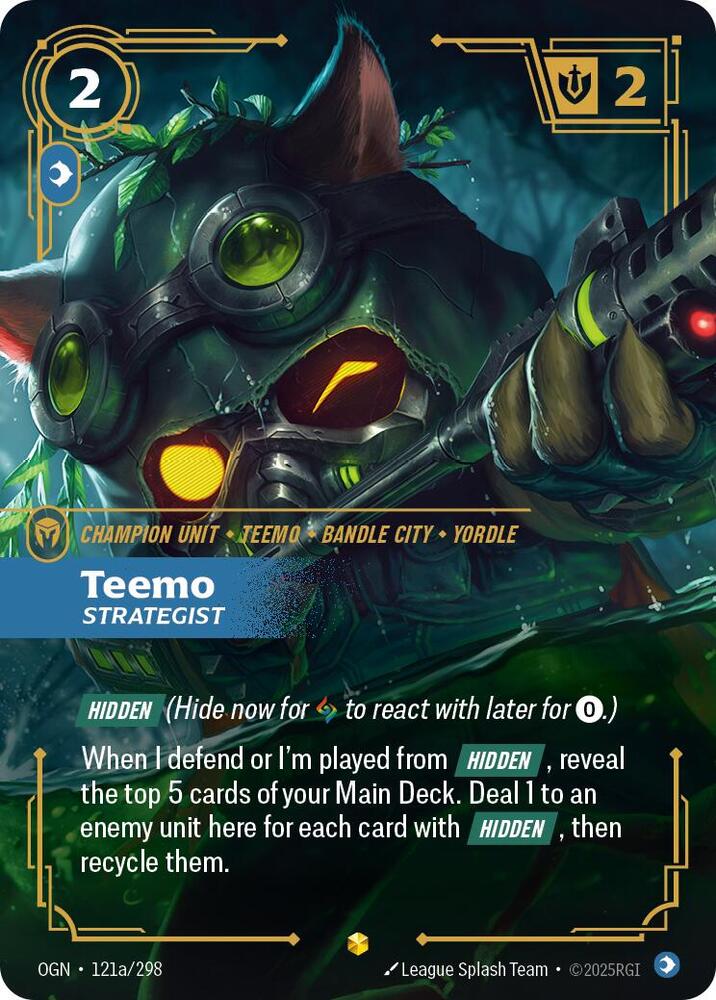 Teemo - Strategist 121a/298 (Origins)  - Foil | Good Games Adelaide SA