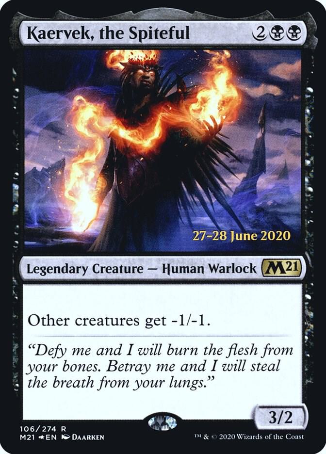 Kaervek the Spiteful 106 (Prerelease Cards)  - Foil | Good Games Adelaide SA
