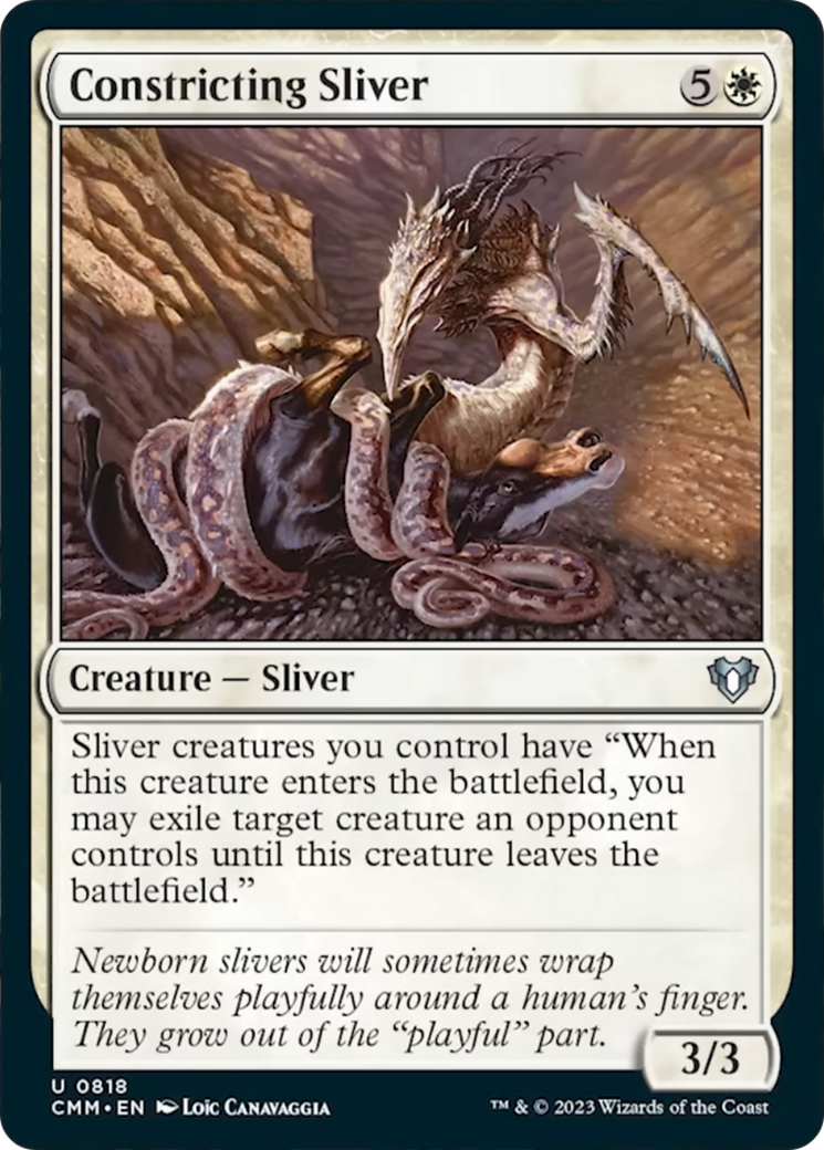 Constricting Sliver [Commander Masters] | Good Games Adelaide SA