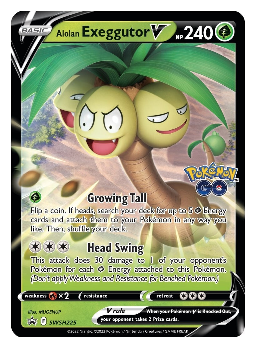 Alolan Exeggutor V (SWSH225) [Sword & Shield: Black Star Promos] | Good Games Adelaide SA