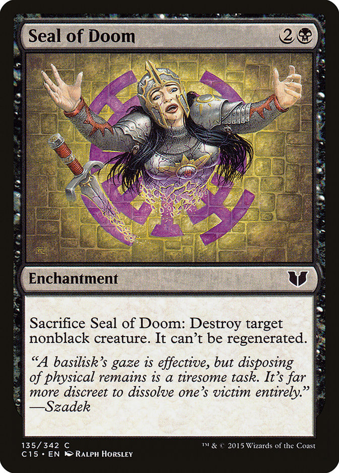 Seal of Doom [Commander 2015] | Good Games Adelaide SA