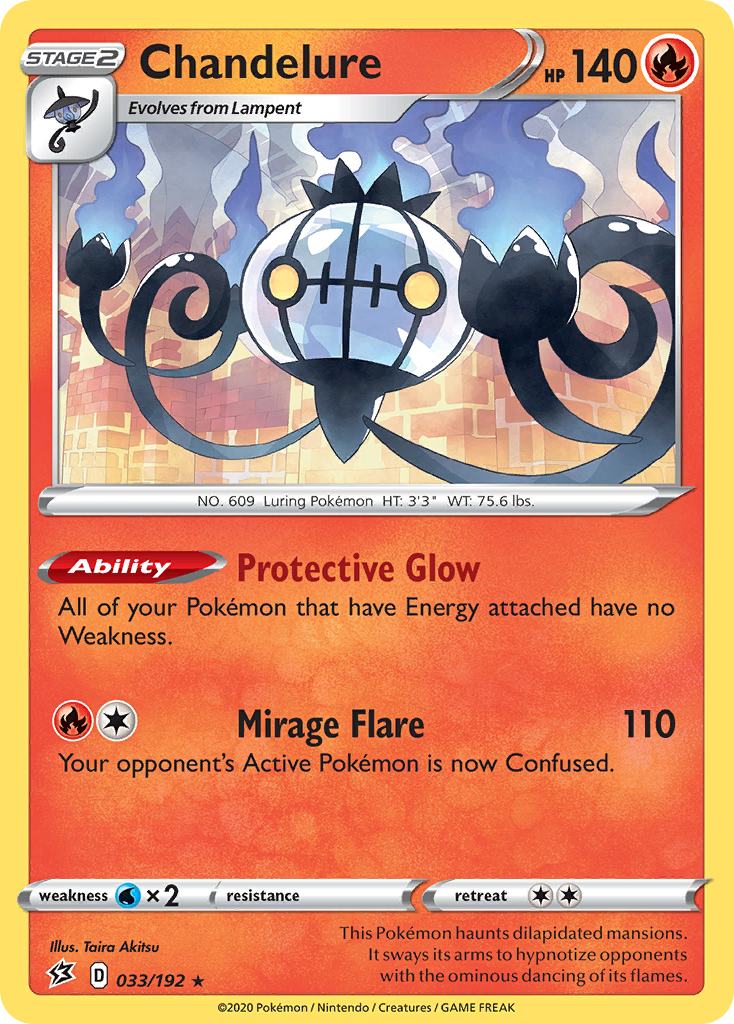 Chandelure (033/192) [Sword & Shield: Rebel Clash] | Good Games Adelaide SA