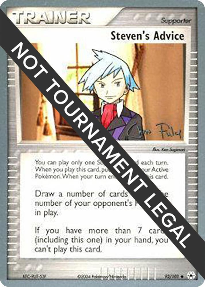 Steven's Advice 2004 Chris Fulop 92/101 (World Championship Decks)  | Good Games Adelaide SA