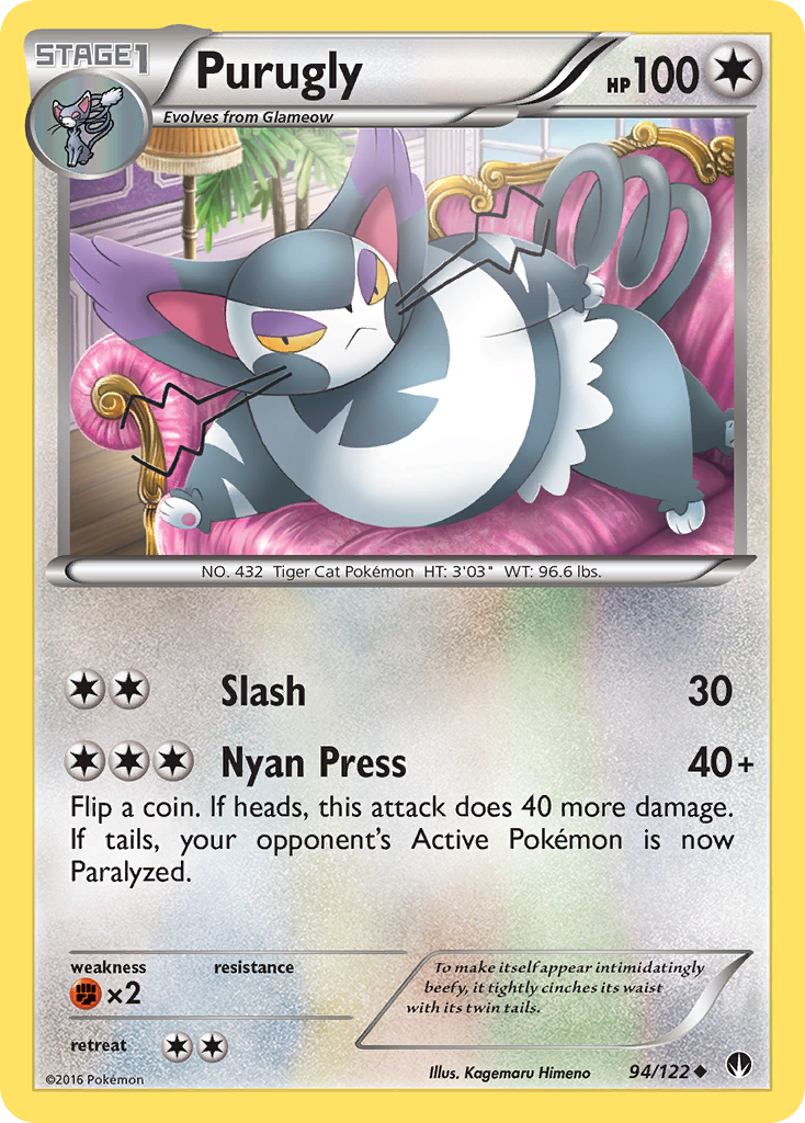 Purugly (94/122) [XY: BREAKpoint] | Good Games Adelaide SA