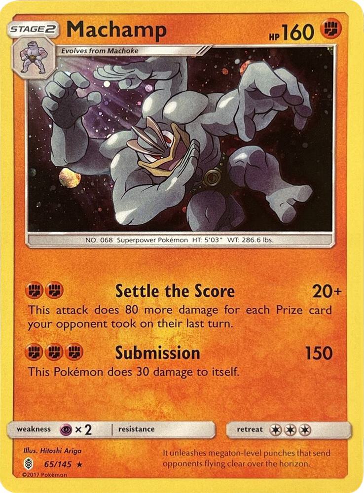 Machamp 65 145 Cosmos Holo 065/145 (Blister Exclusives)  - Holofoil | Good Games Adelaide SA