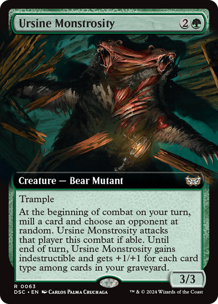 Ursine Monstrosity (Extended Art) [Duskmourn: House of Horror Commander] | Good Games Adelaide SA