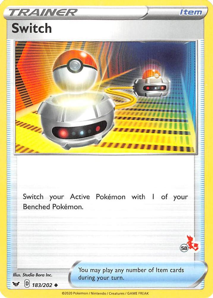 Switch 183 202 58 Cinderace Stamped 183/202 (Battle Academy 2022)  | Good Games Adelaide SA