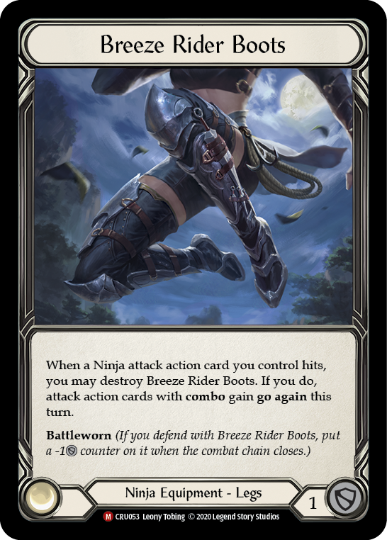 Breeze Rider Boots [CRU053] 1st Edition Cold Foil | Good Games Adelaide SA