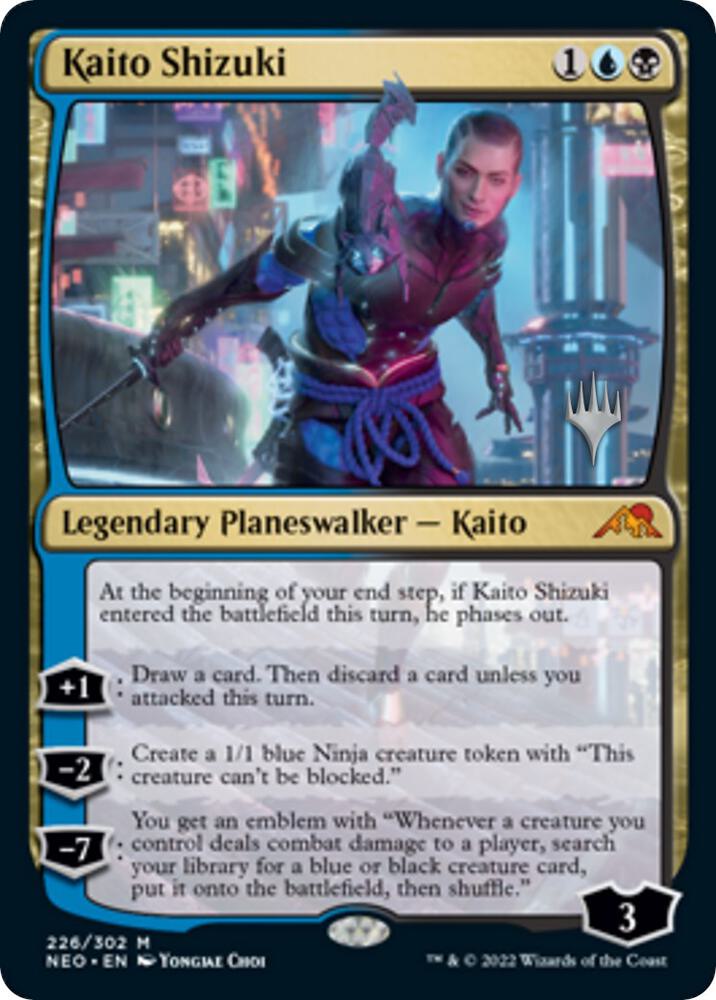 Kaito Shizuki 226 (Promo Pack: Kamigawa: Neon Dynasty)  - Foil | Good Games Adelaide SA
