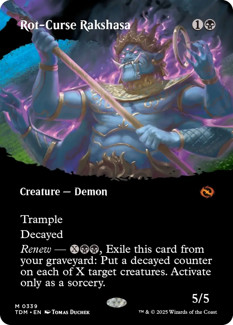 Rot-Curse Rakshasa (Borderless) [Tarkir: Dragonstorm] | Good Games Adelaide SA
