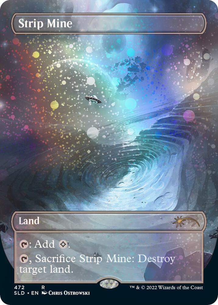 Strip Mine Borderless Galaxy Foil 472 (Secret Lair Drop Series)  - Foil | Good Games Adelaide SA