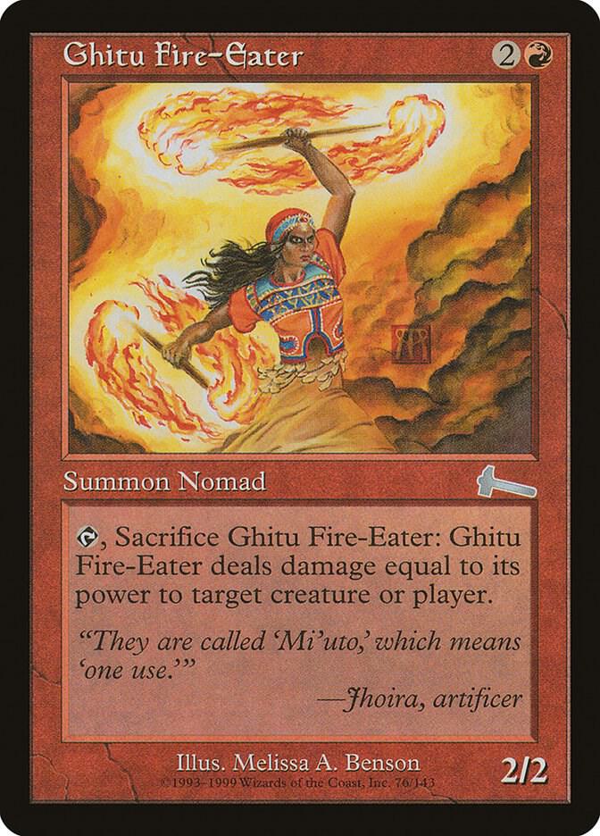 Ghitu Fire-Eater 76 (Urza's Legacy)  - Foil | Good Games Adelaide SA