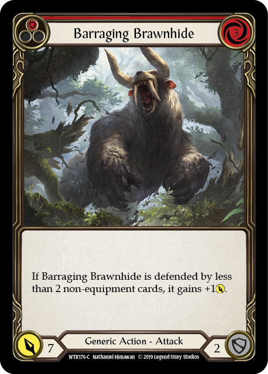 Barraging Brawnhide (Red) [WTR176-C] Alpha Print Normal | Good Games Adelaide SA