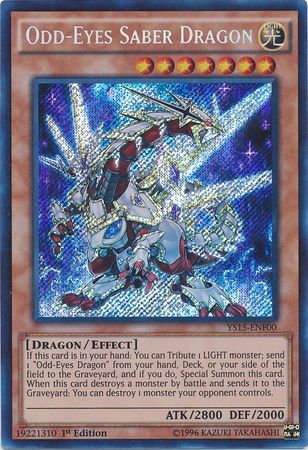 Odd-Eyes Saber Dragon [YS15-ENF00] Secret Rare | Good Games Adelaide SA