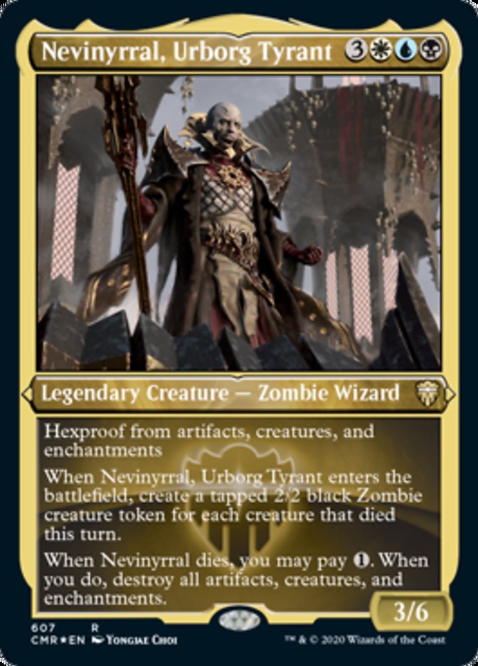 Nevinyrral, Urborg Tyrant (Foil Etched) [Commander Legends] | Good Games Adelaide SA