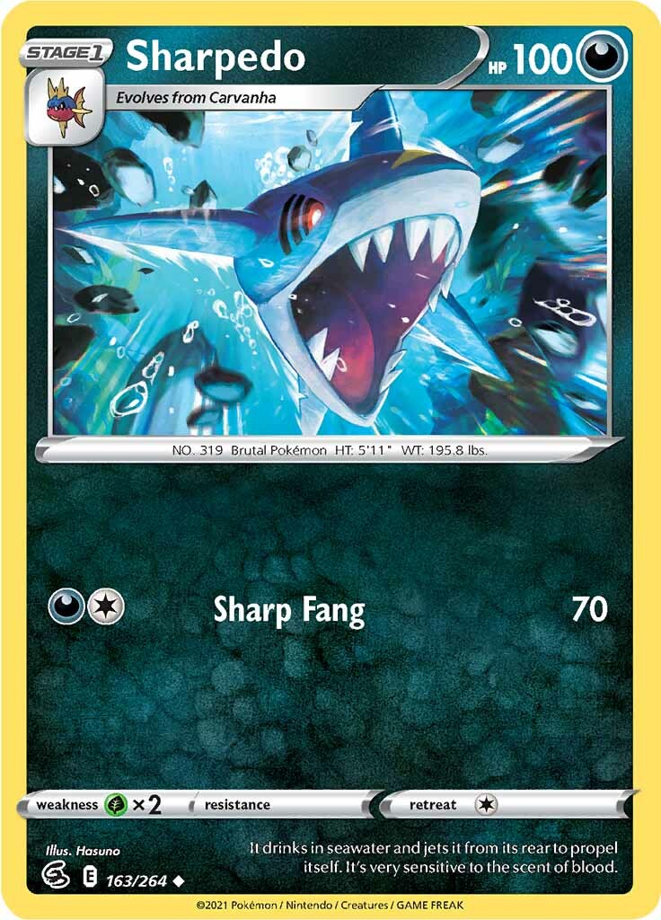 Sharpedo (163/264) [Sword & Shield: Fusion Strike] | Good Games Adelaide SA
