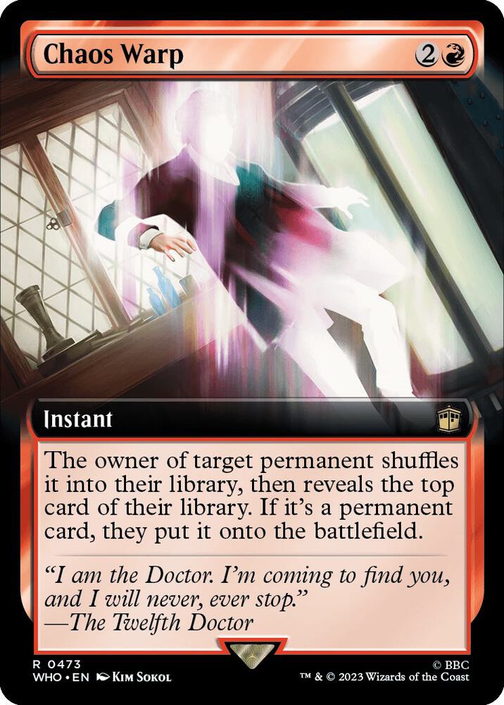 Chaos Warp 473 (Universes Beyond: Doctor Who)  - Foil | Good Games Adelaide SA