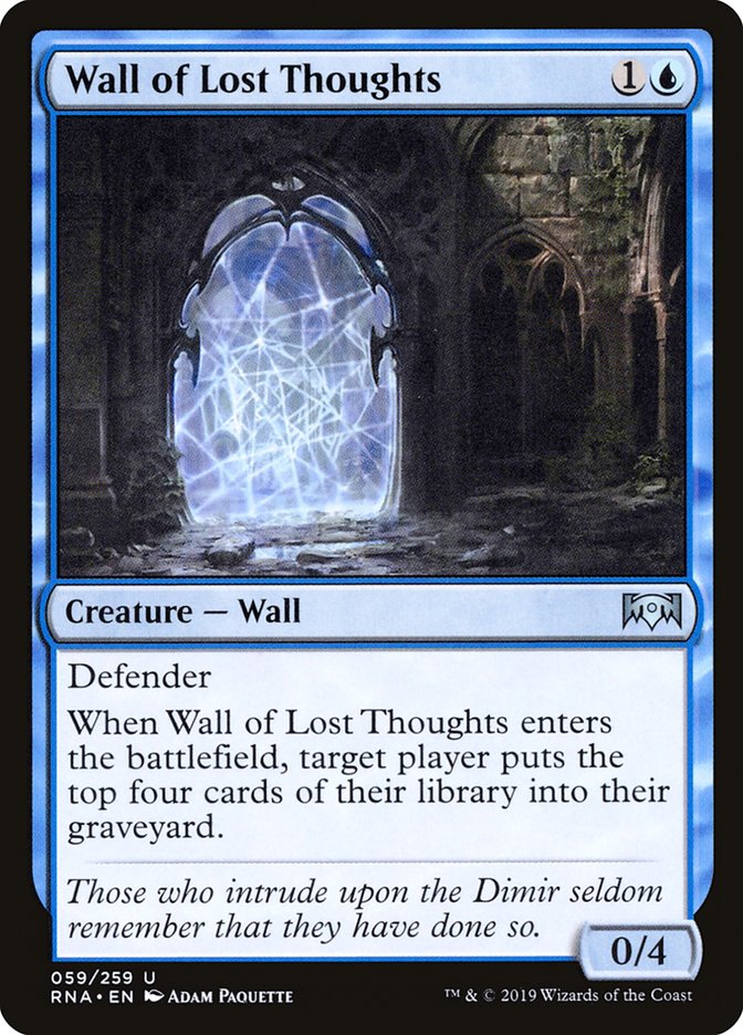 Wall of Lost Thoughts [Ravnica Allegiance] | Good Games Adelaide SA