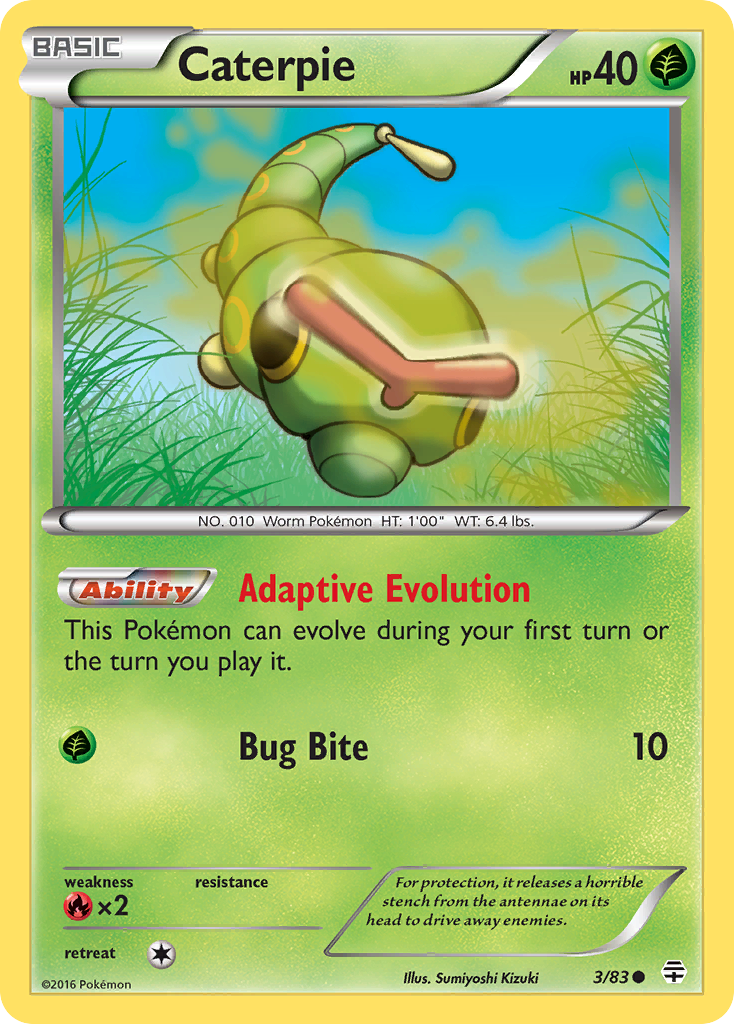 Caterpie (3/83) [XY: Generations] | Good Games Adelaide SA