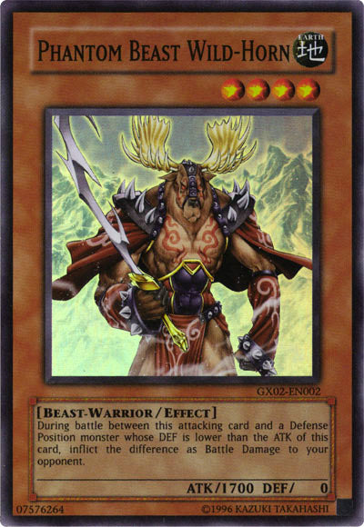 Phantom Beast Wild-Horn [GX02-EN002] Super Rare | Good Games Adelaide SA