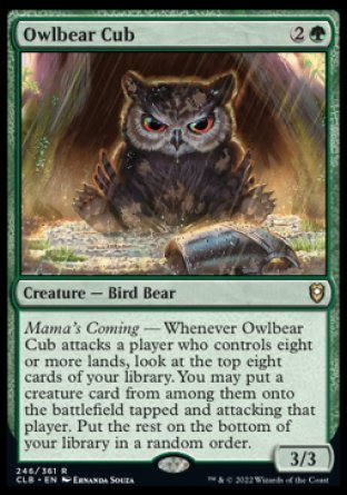 Owlbear Cub [Commander Legends: Battle for Baldur's Gate] | Good Games Adelaide SA