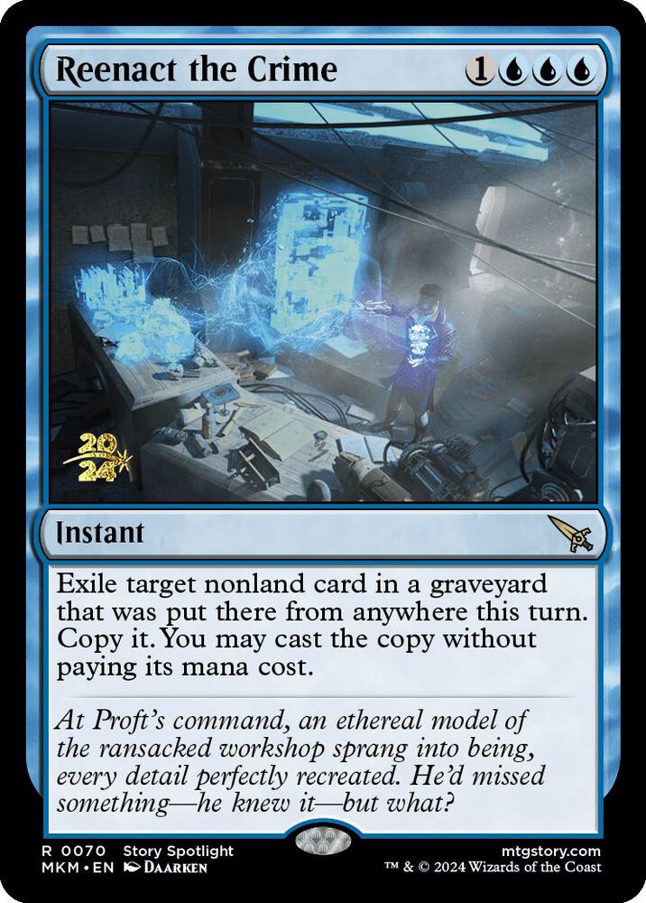 Reenact the Crime 70 (Prerelease Cards)  - Foil | Good Games Adelaide SA