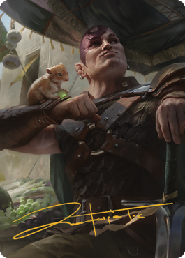 Minsc & Boo, Timeless Heroes Art Card (38) (Gold-Stamped Signature) [Commander Legends: Battle for Baldur's Gate Art Series] | Good Games Adelaide SA