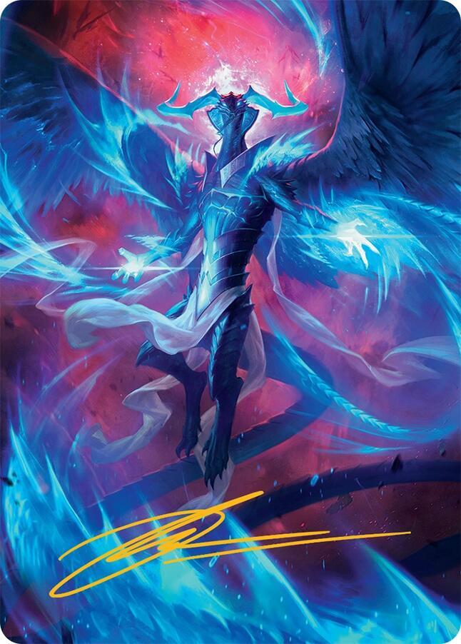 Ugin Eye of the Storms Art Card 48 54 Gold Stamped Signature 48 (Art Series: Tarkir: Dragonstorm)  | Good Games Adelaide SA