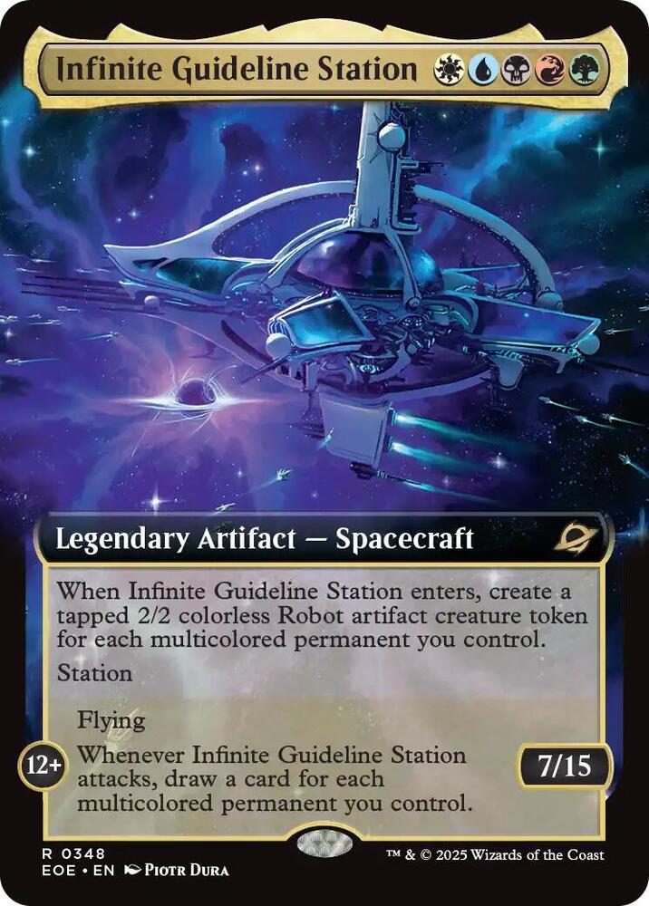 Infinite Guideline Station Extended Art 348 (Edge of Eternities)  - Foil | Good Games Adelaide SA