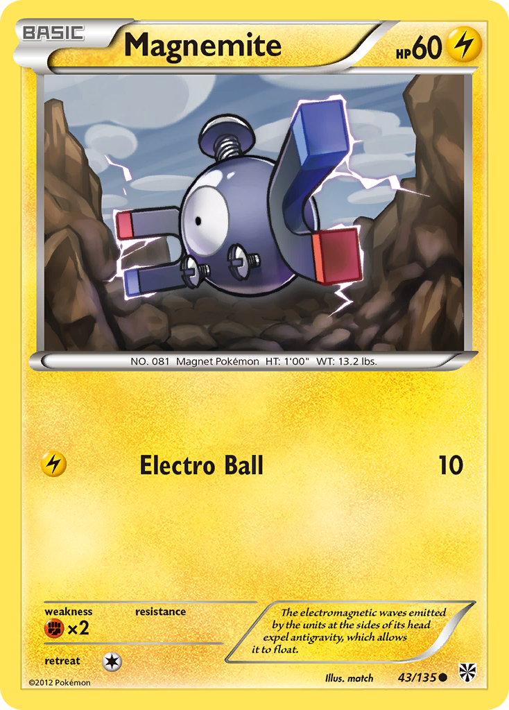 Magnemite (43/135) [Black & White: Plasma Storm] | Good Games Adelaide SA