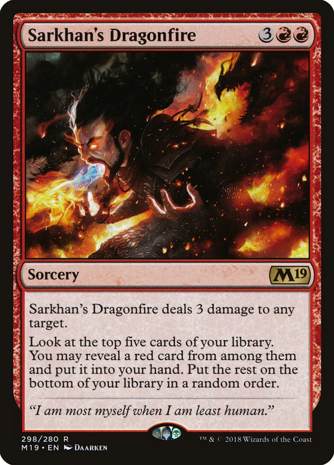 Sarkhan's Dragonfire [Core Set 2019] | Good Games Adelaide SA