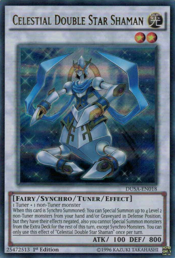 Celestial Double Star Shaman [DUSA-EN018] Ultra Rare | Good Games Adelaide SA