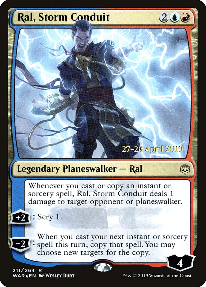 Ral, Storm Conduit  [War of the Spark Prerelease Promos] | Good Games Adelaide SA