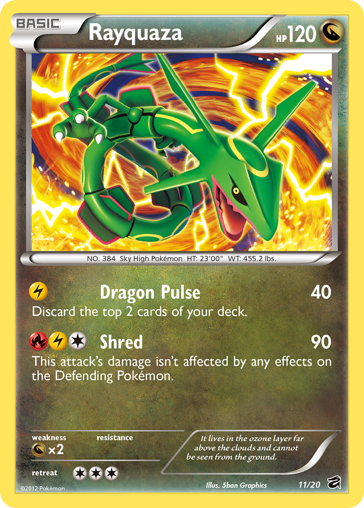 Rayquaza (11/20) [Black & White: Dragon Vault] | Good Games Adelaide SA
