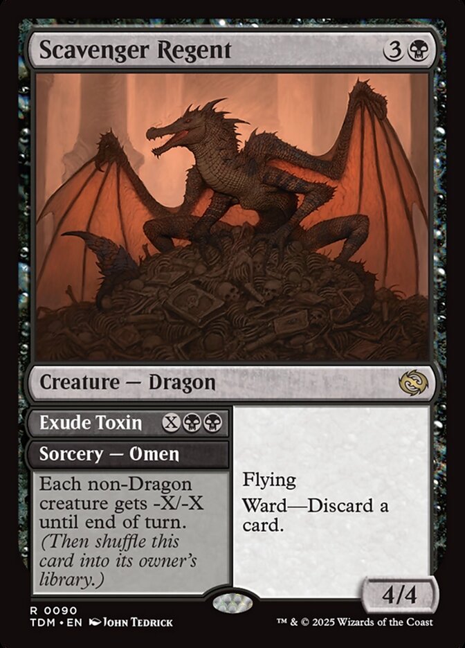 Scavenger Regent // Exude Toxin 90 (Tarkir: Dragonstorm)  - Foil | Good Games Adelaide SA
