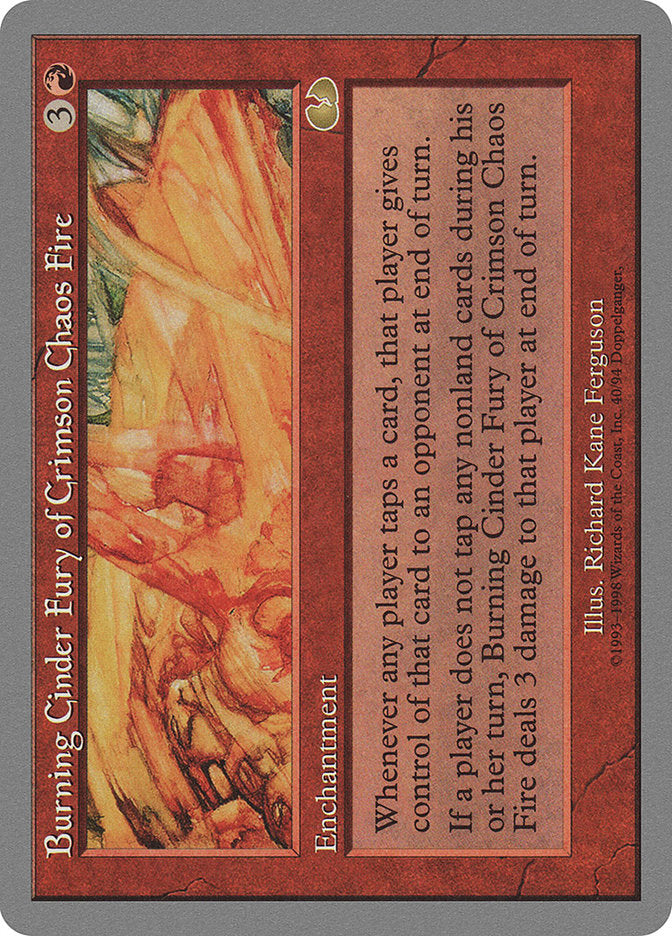Burning Cinder Fury of Crimson Chaos Fire 40 (Unglued)  | Good Games Adelaide SA