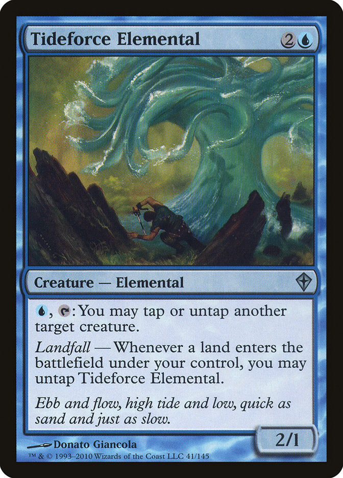 Tideforce Elemental 41 (Worldwake)  - Foil | Good Games Adelaide SA