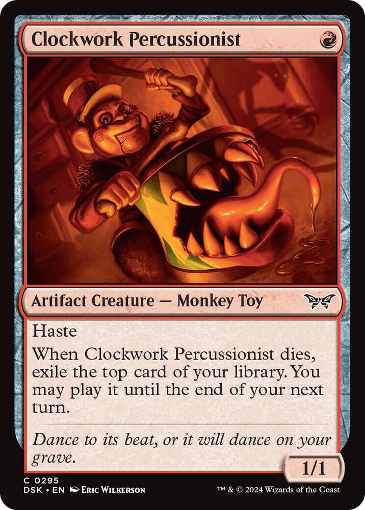Clockwork Percussionist 0295 295 (Duskmourn: House of Horror)  | Good Games Adelaide SA