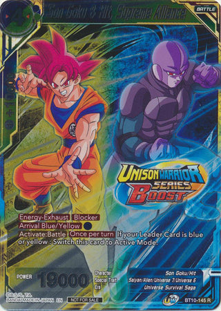 Son Goku & Hit, Supreme Alliance (Event Pack 08) (Alternate Foil) (BT10-145) [Tournament Promotion Cards] | Good Games Adelaide SA