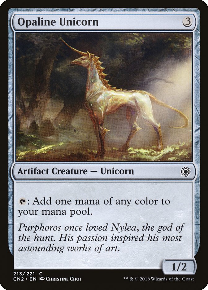 Opaline Unicorn 213 (Conspiracy: Take the Crown)  - Foil | Good Games Adelaide SA