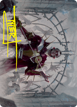 Cemetery Gatekeeper Art Card (Gold-Stamped Signature) [Innistrad: Crimson Vow Art Series] | Good Games Adelaide SA